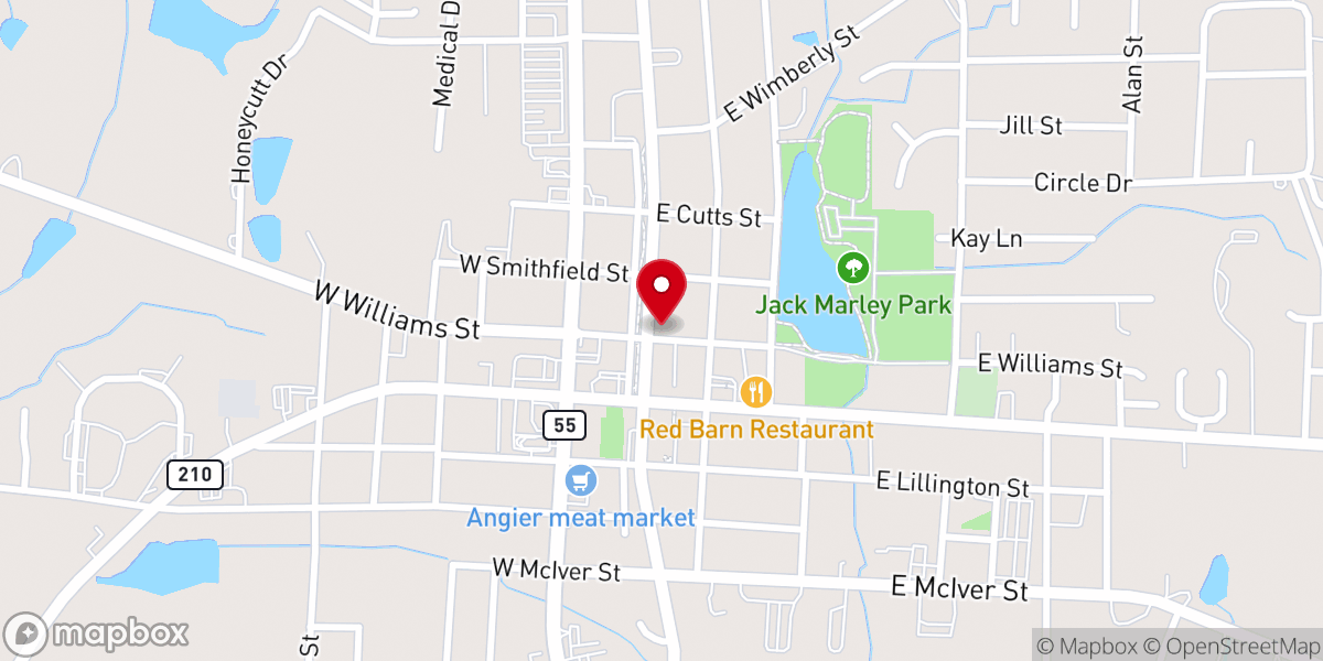 Map showing location of Iglesia Renacer