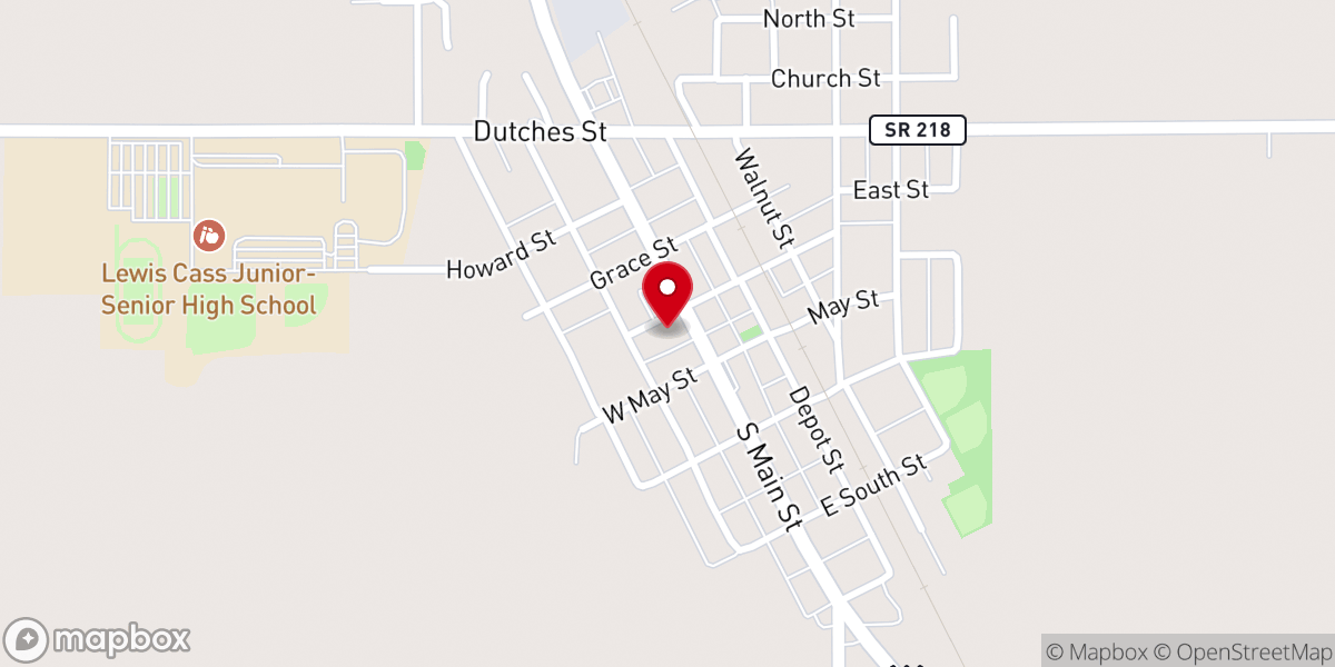 Map showing location of Walton Christian Church