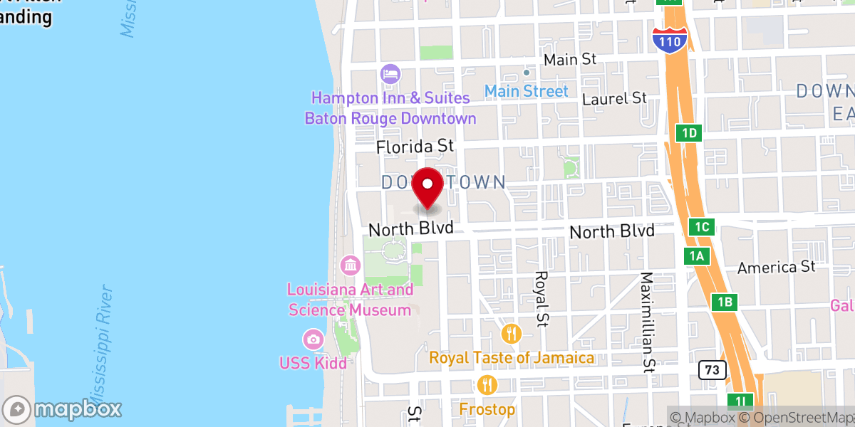 Map showing location of The Lyceum Historic Meeting & Events Center