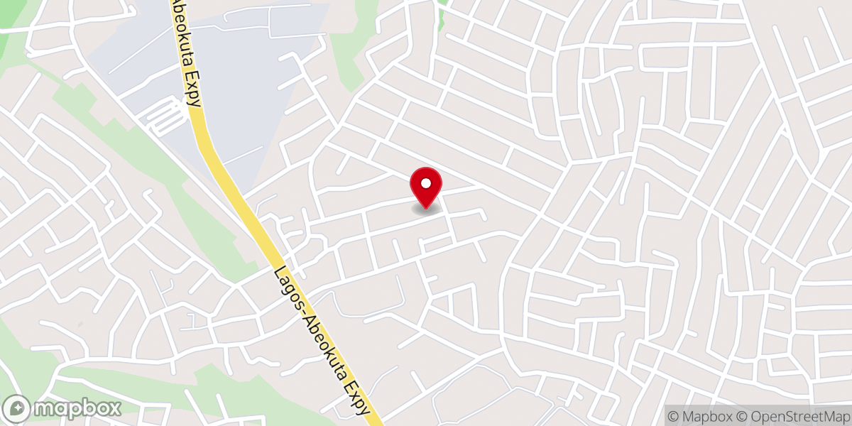 Map showing location of Grace Baptist Church, Ijako