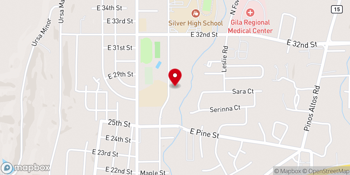 Map showing location of No Excuses Gym