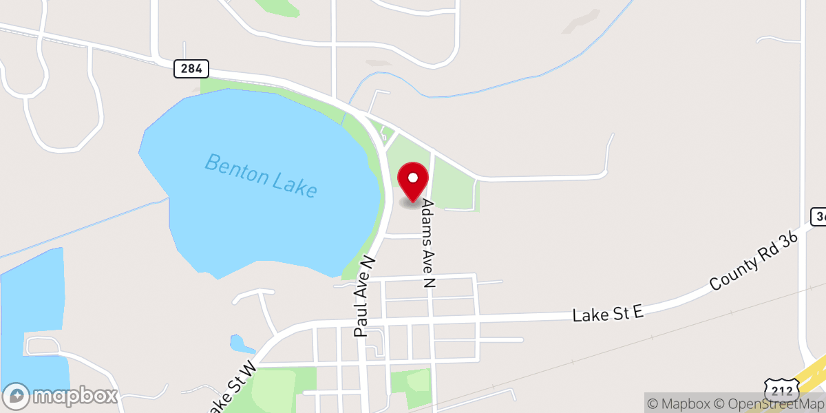 Map showing location of St Bernards Catholic Church