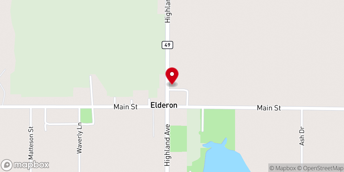 Map showing location of Our Savior's Lutheran Church