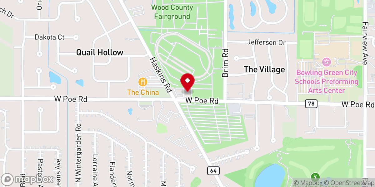 Map showing location of Rccg Mount Zion Chapel Bowling Green, Ohio