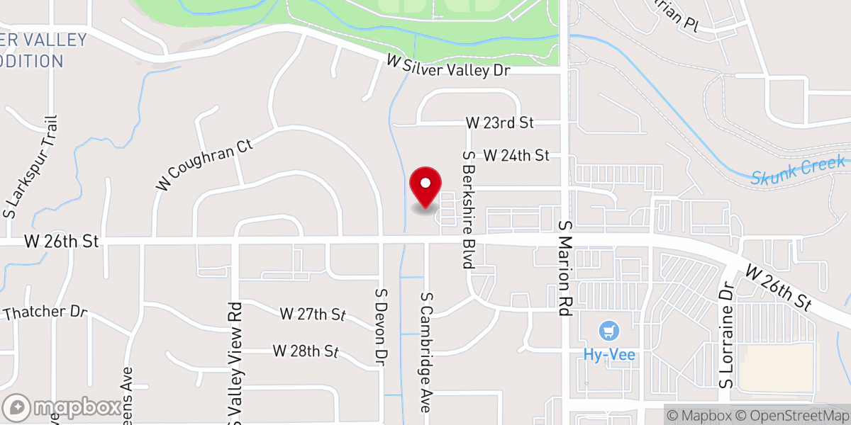 Map showing location of Resurrection Lutheran Church