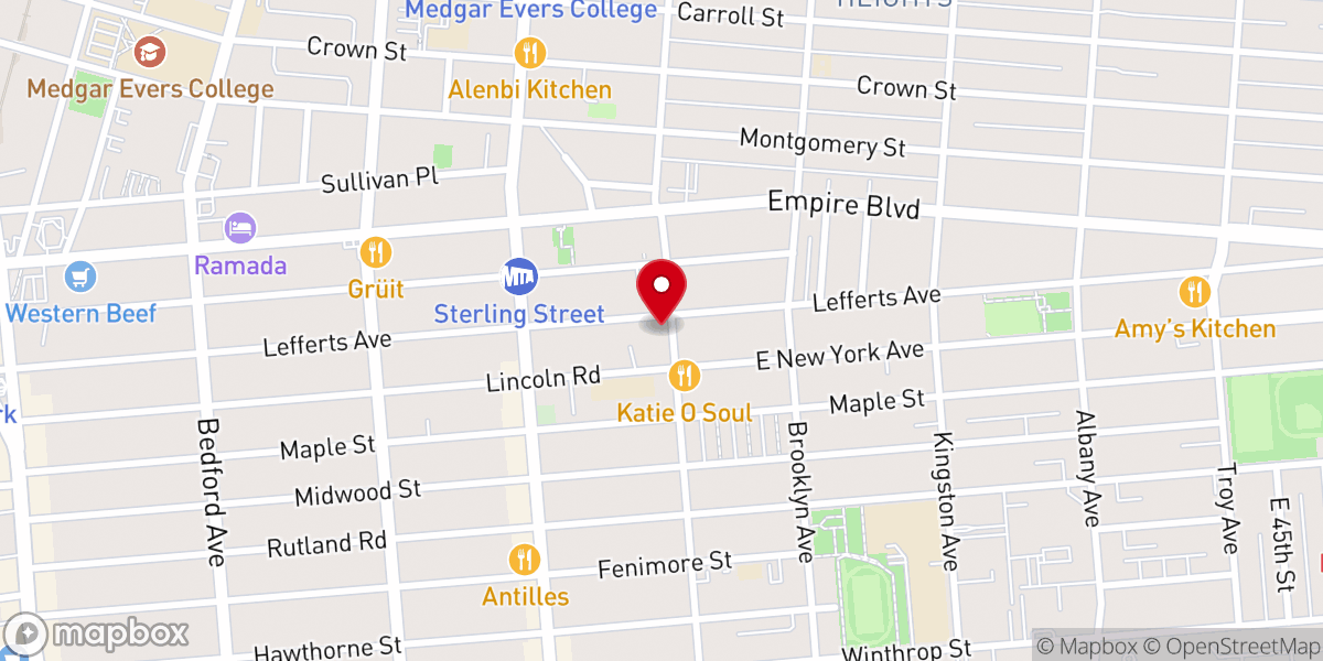 Map showing location of Sanctified Church of God Inc