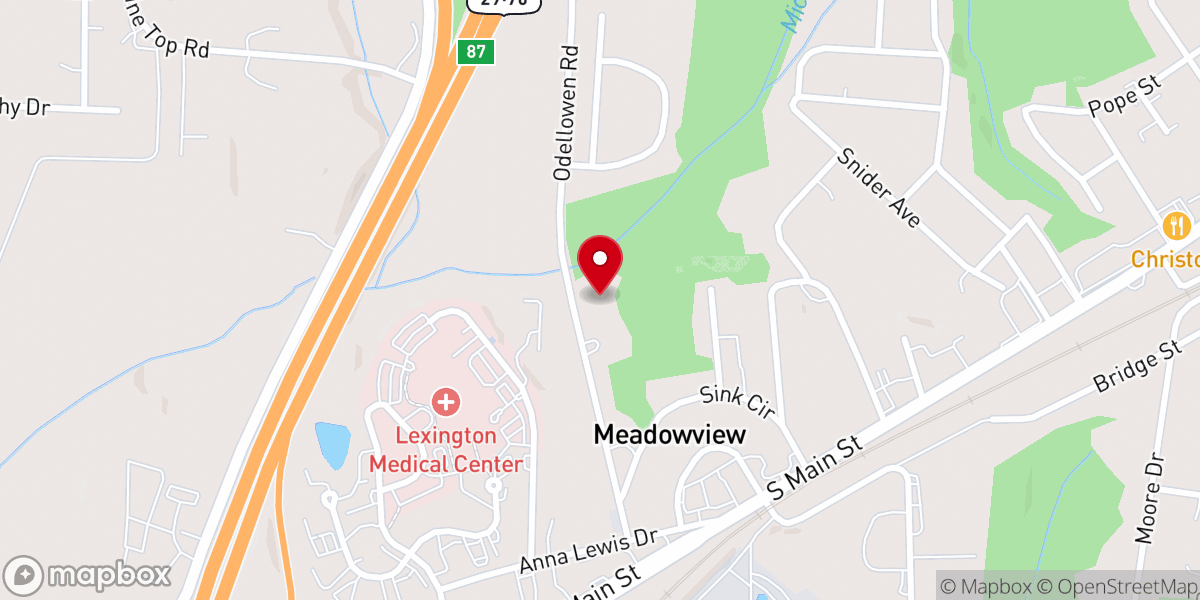 Map showing location of Meadowview Deliverance Tbrncl