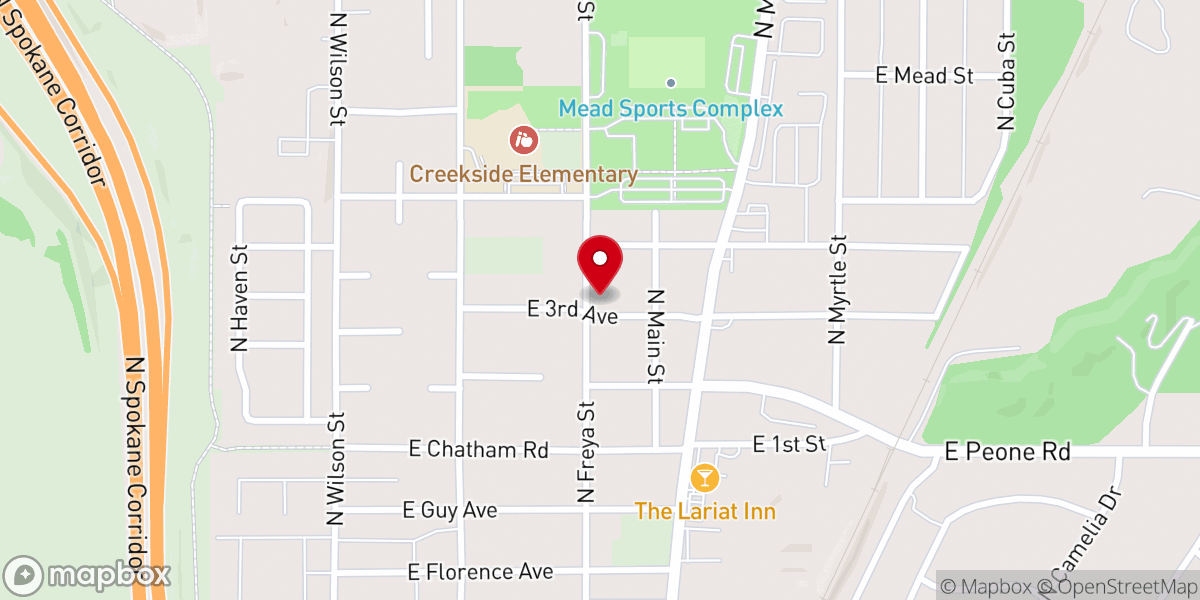 Map showing location of Northwest Bible Church Of Mead