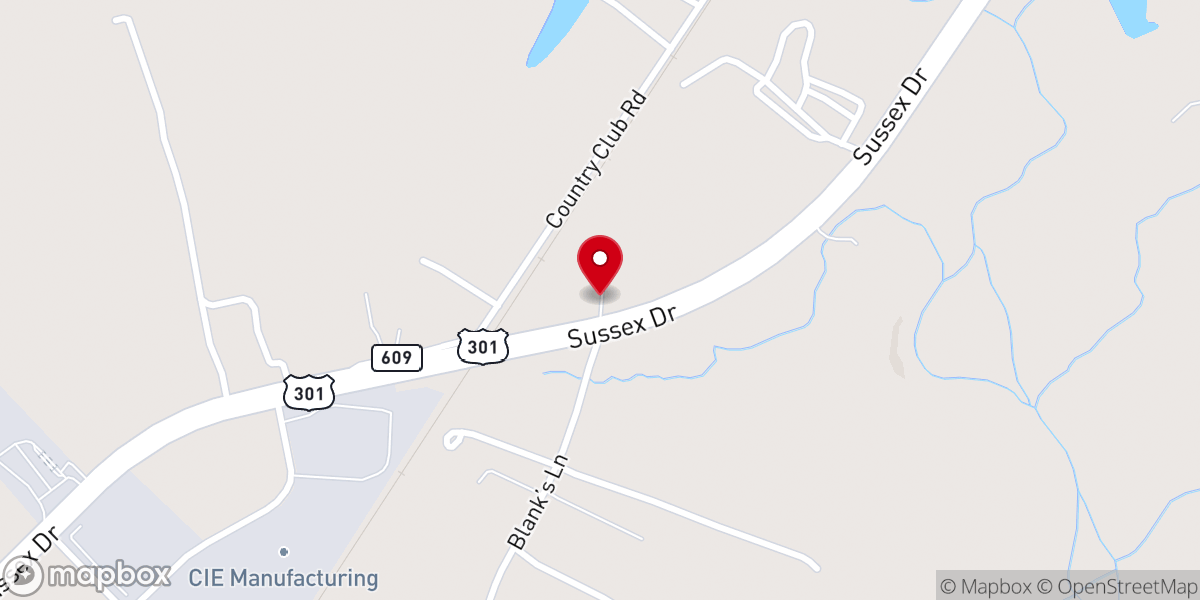 Map showing location of Friendship Church of God in Christ