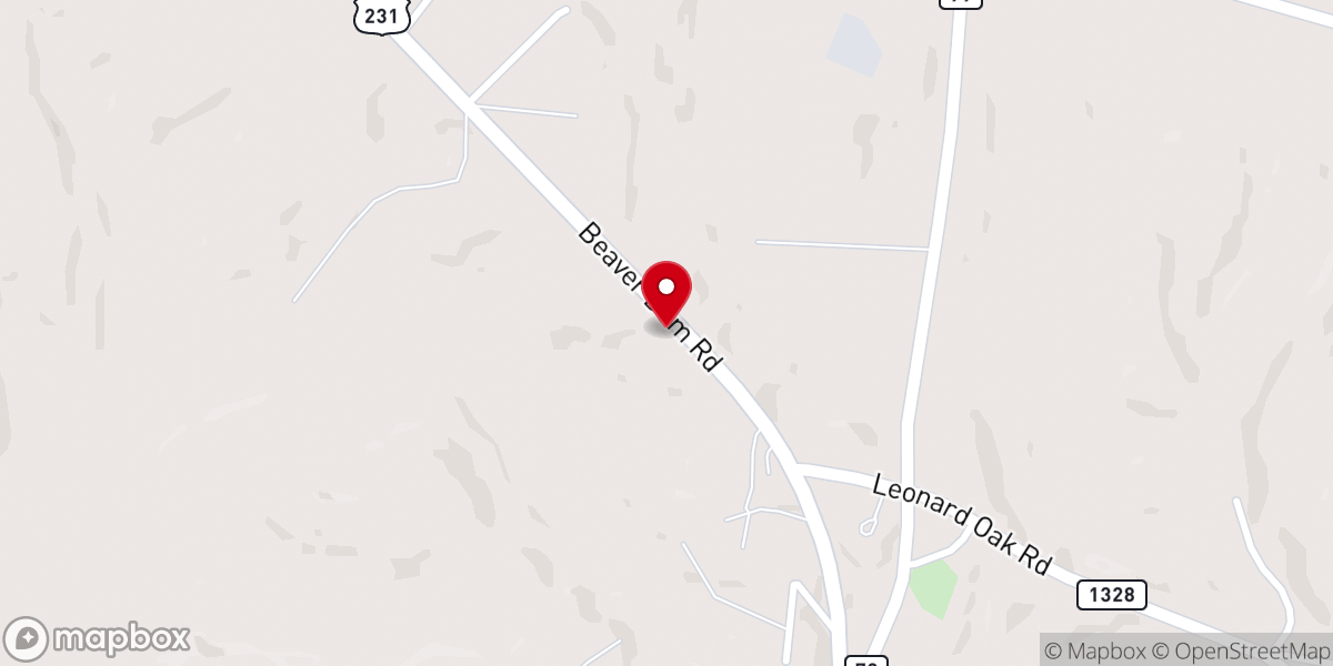 Map showing location of Morgantown Nazarene Church