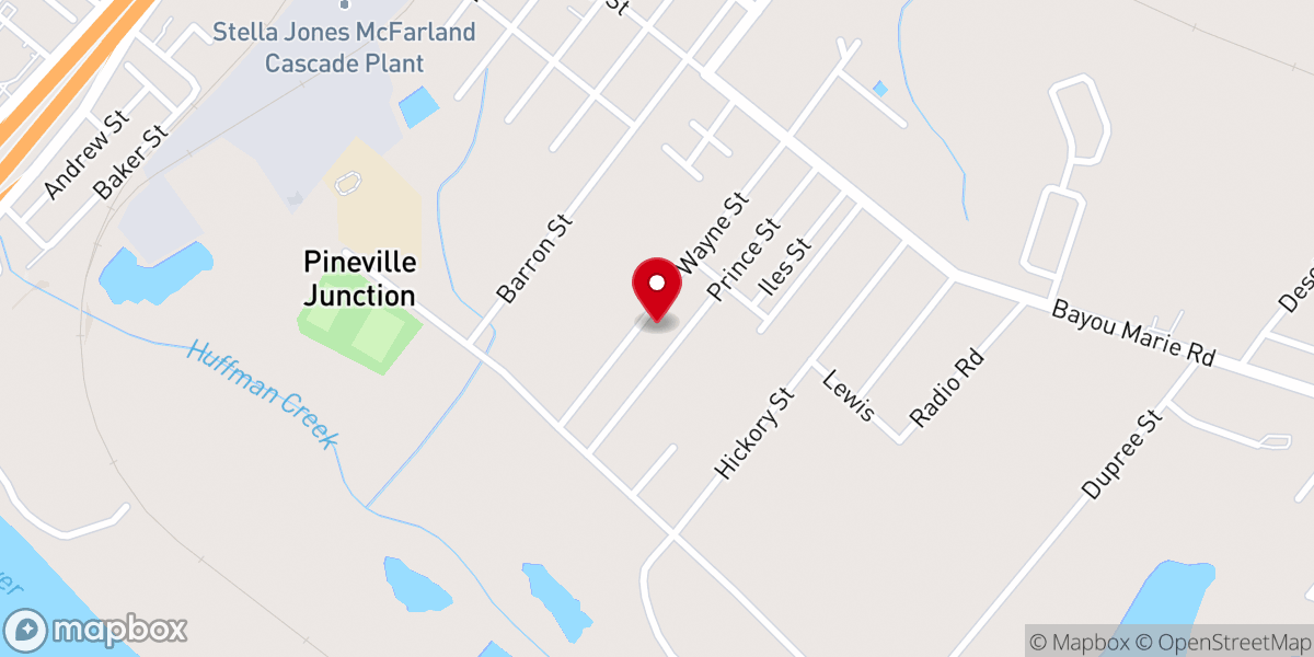 Map showing location of Saint Johns Chapel