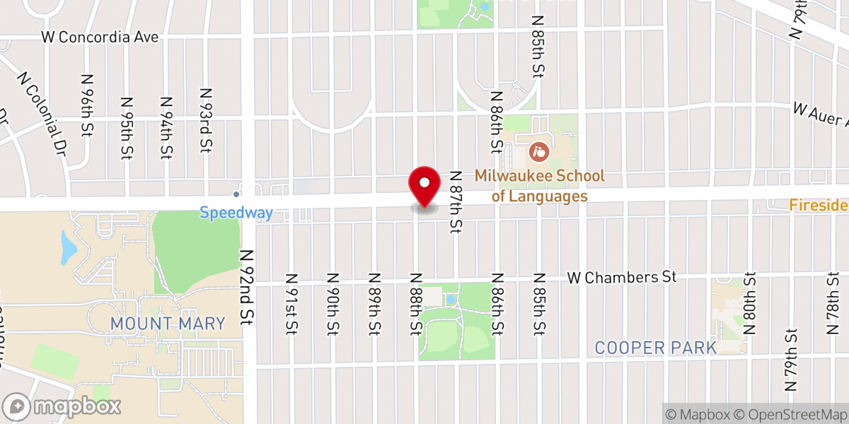 Map showing location of New Creation Bible Church