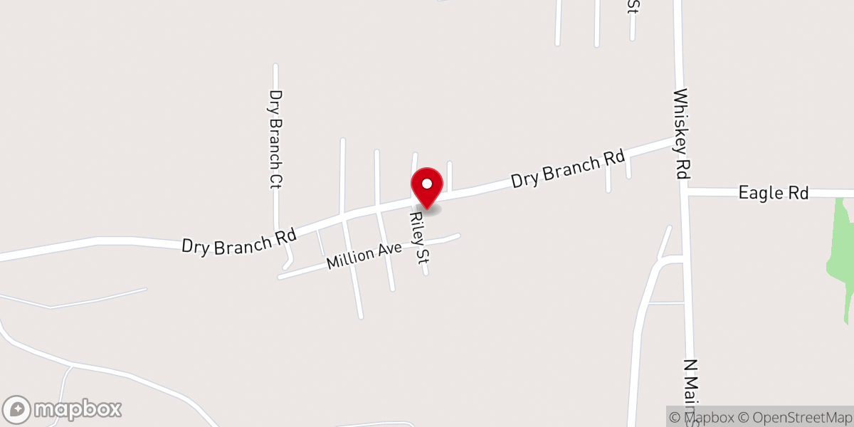Map showing location of Zion Fair Baptist Church