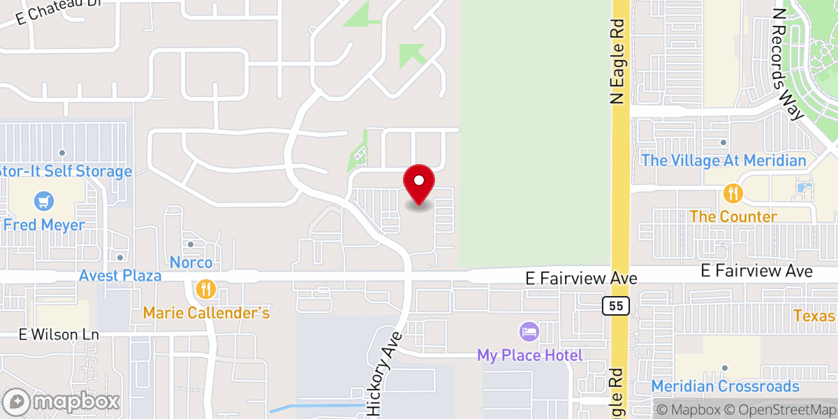 Map showing location of Capitol Christian
