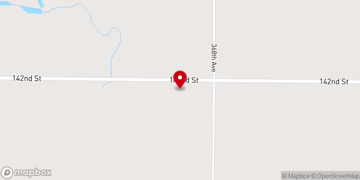 Map showing location of Richland Church