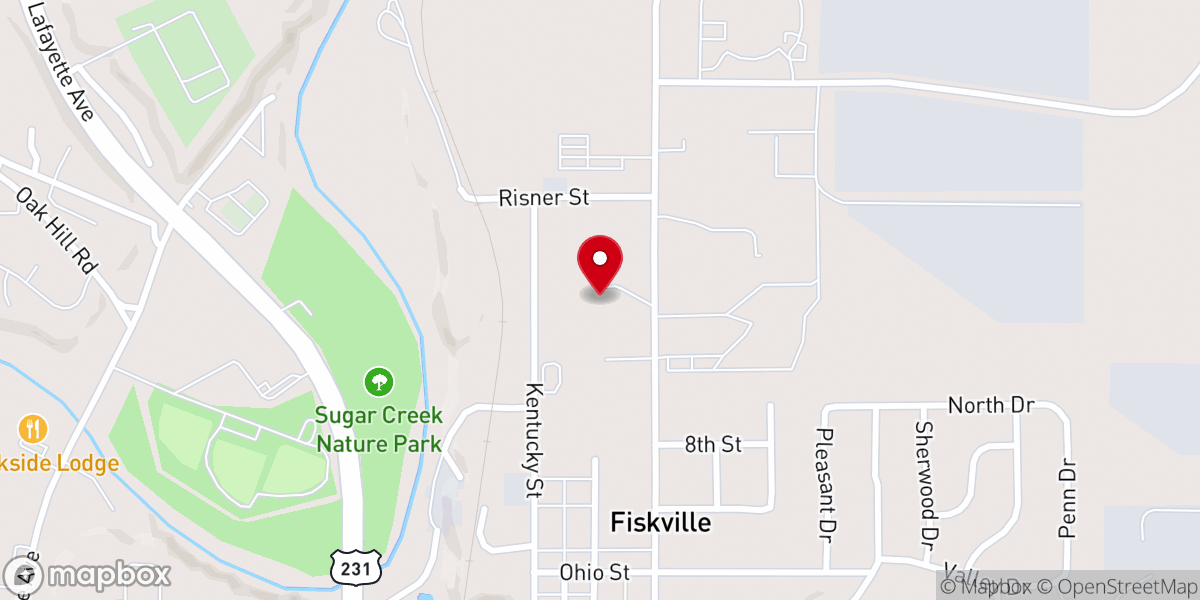 Map showing location of Calvary Chapel