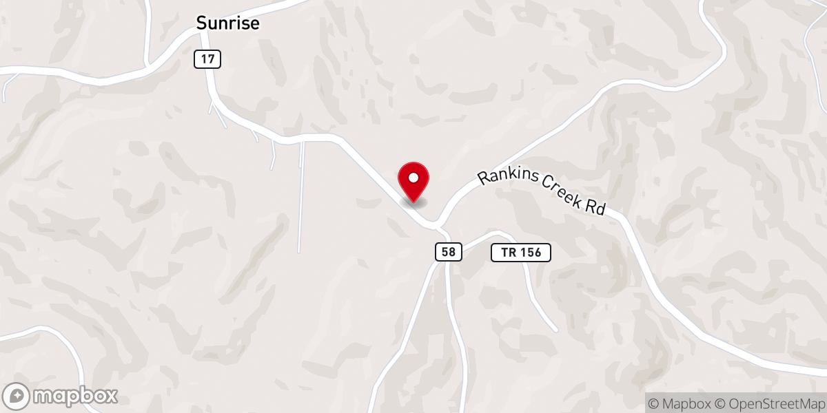 Map showing location of The Sunrise Church of the Nazarene