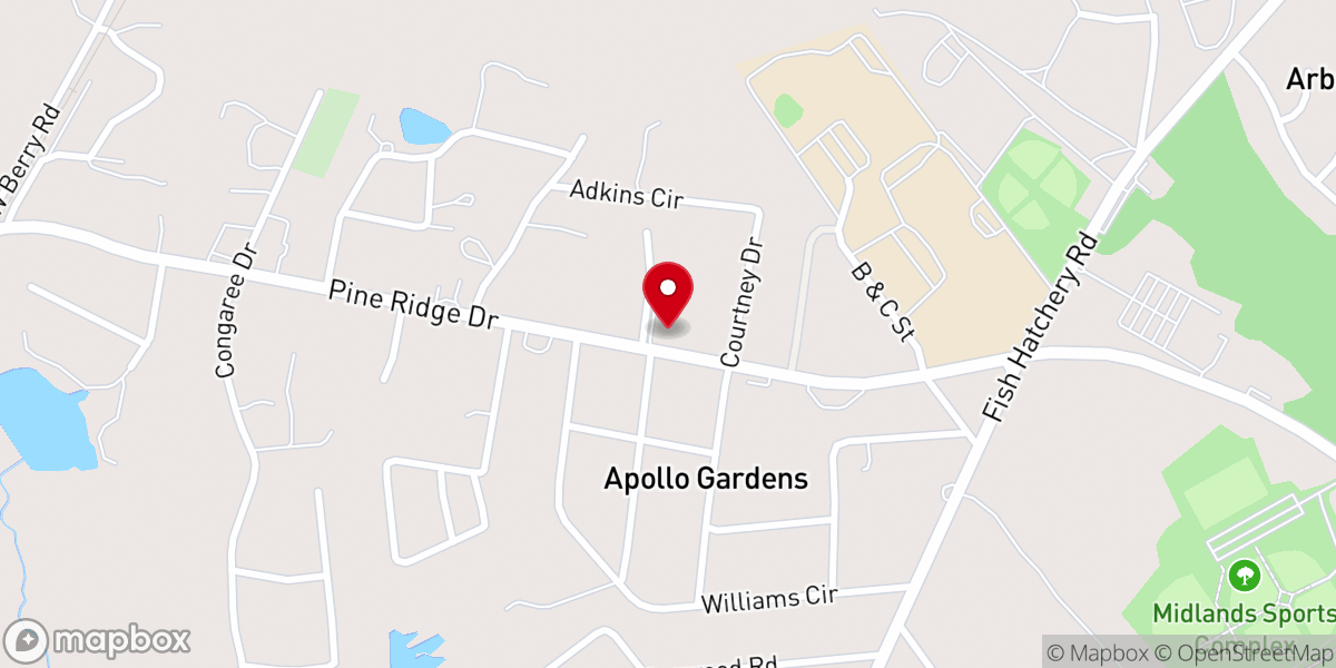 Map showing location of Safe Harbor Worship Center & Church