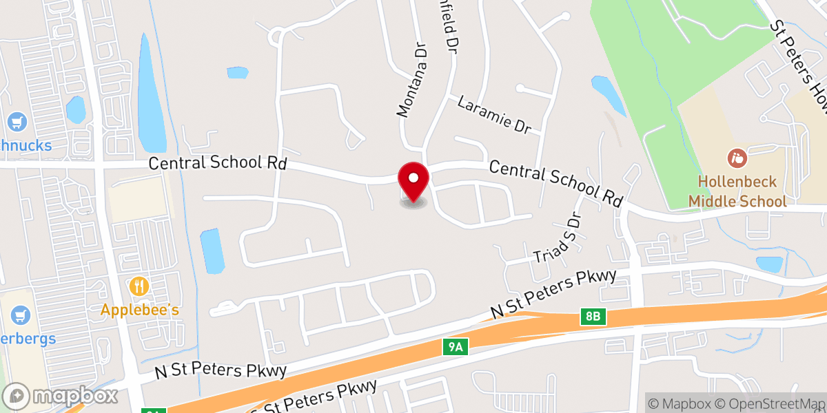 Map showing location of Bethesda Baptist Church