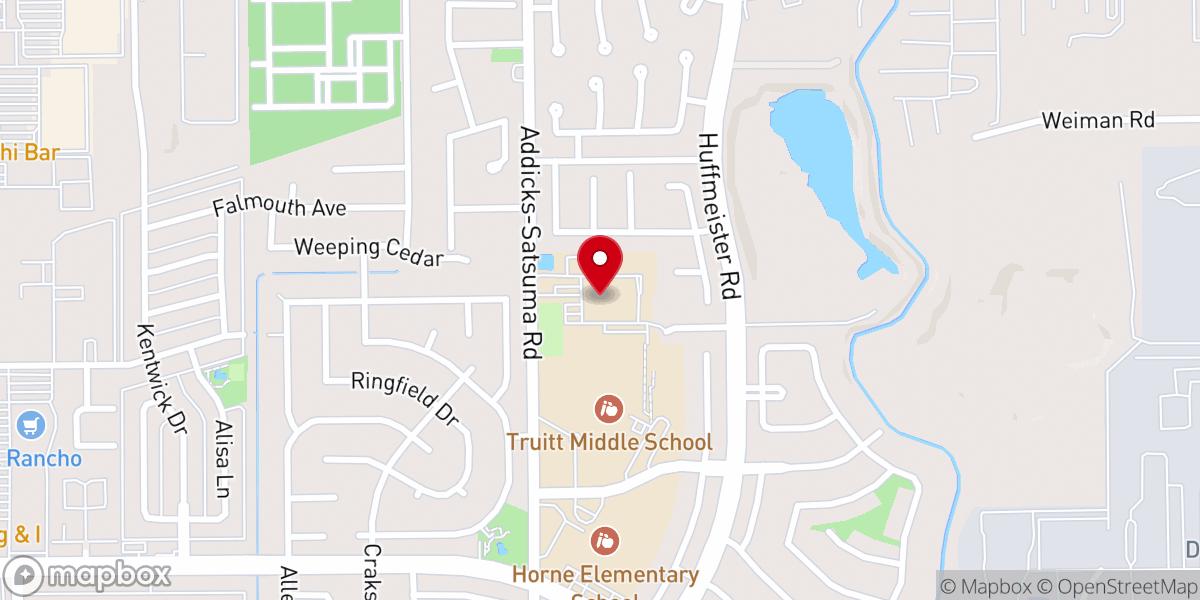 Map showing location of St. Elizabeth Ann Seton Catholic Church