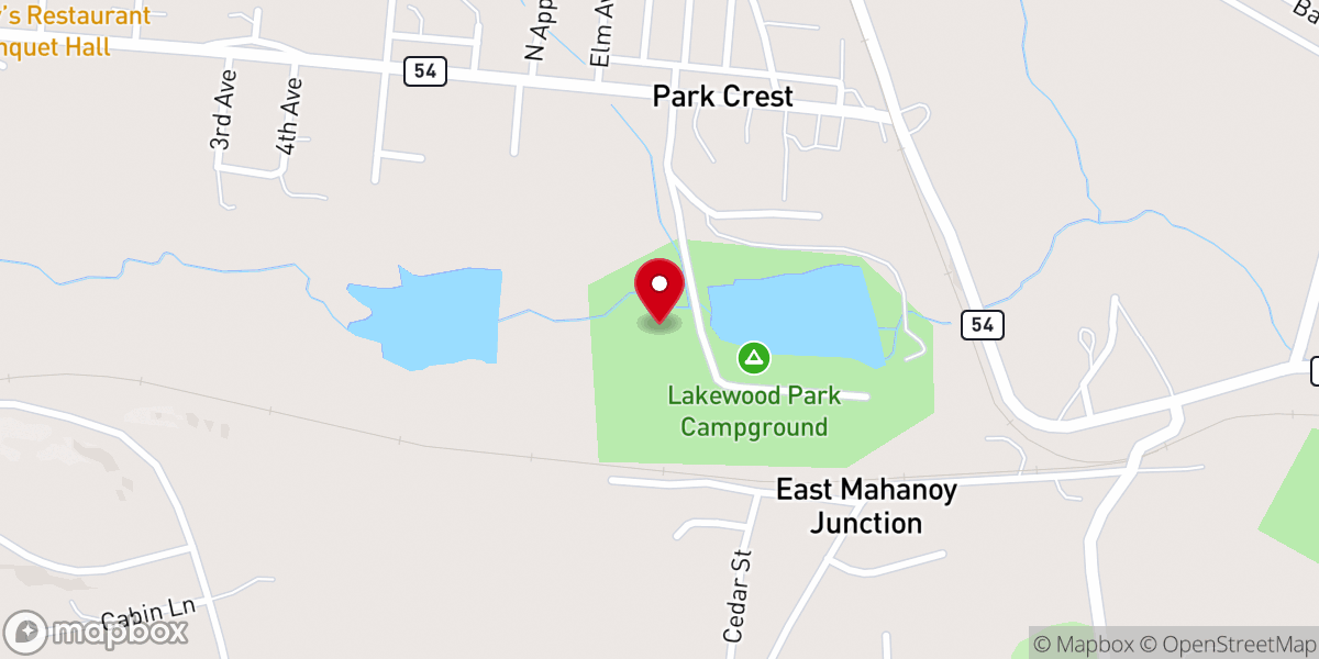 Map showing location of Catalpa Grove at Lakewood Park