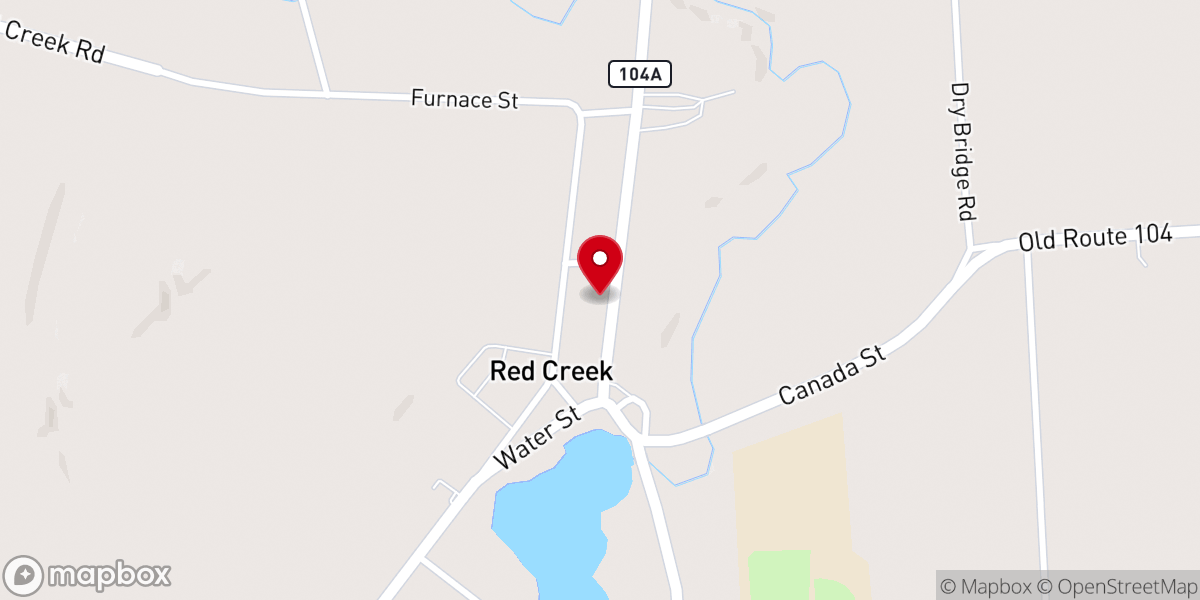 Map showing location of Lutheran AND Presbyterian Churches