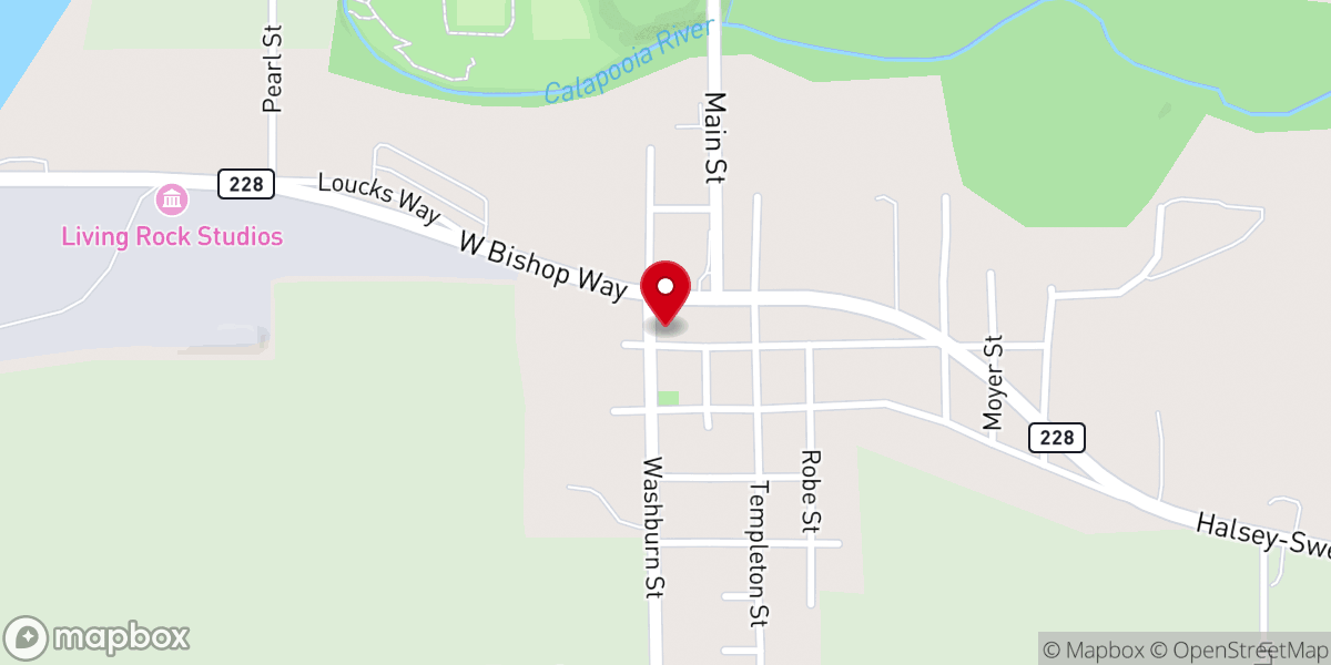 Map showing location of Brownsville Assembly of God