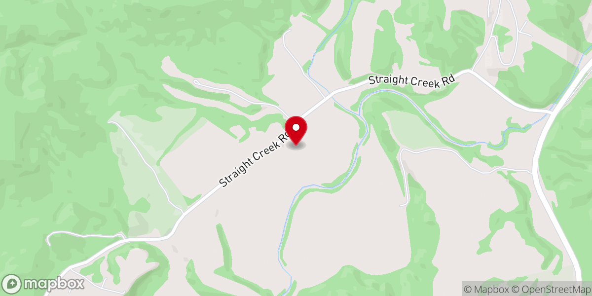 Map showing location of Christian Nation Church of Strait Creek