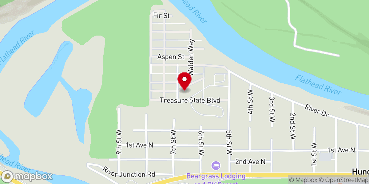 Map showing location of Glacier Bible Camp