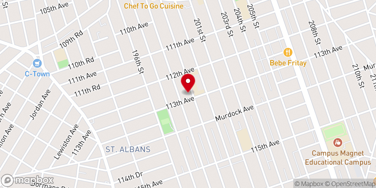 Map showing location of St Pascal Baylon Church