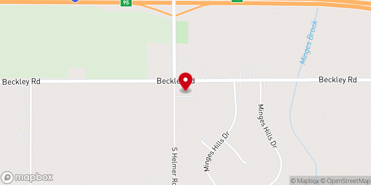 Map showing location of Cornerstone Community Church