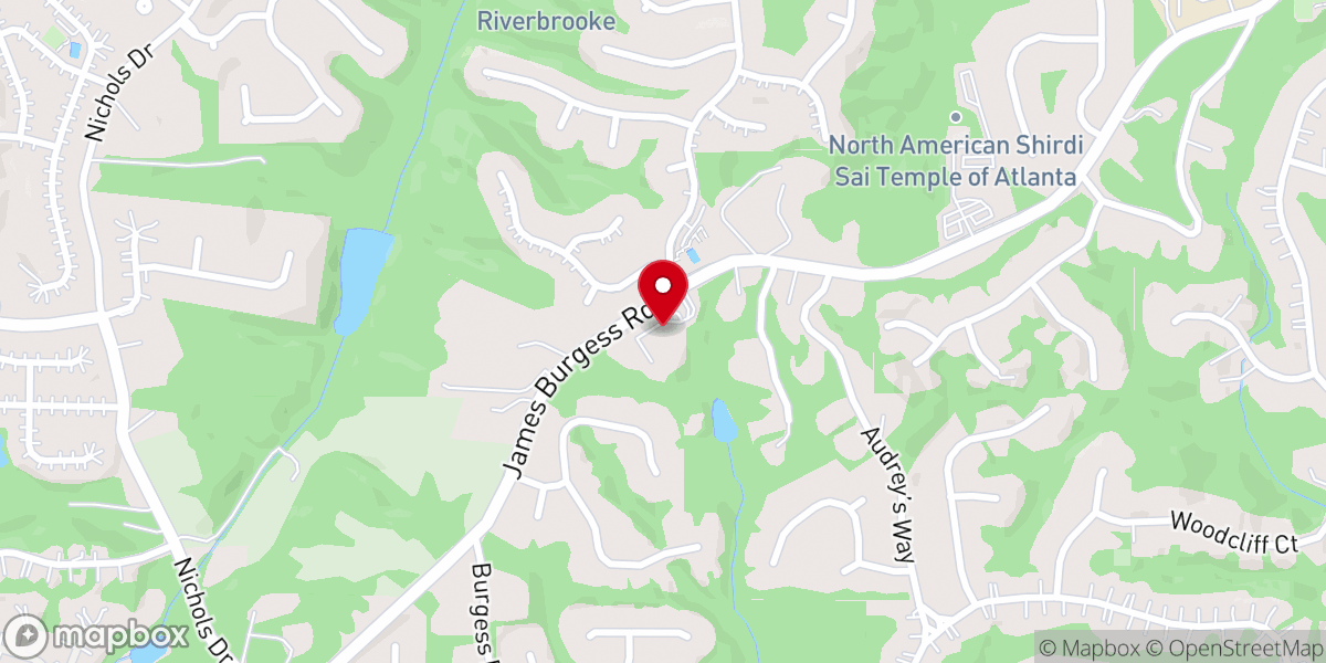 Map showing location of St. Columba's Episcopal Church