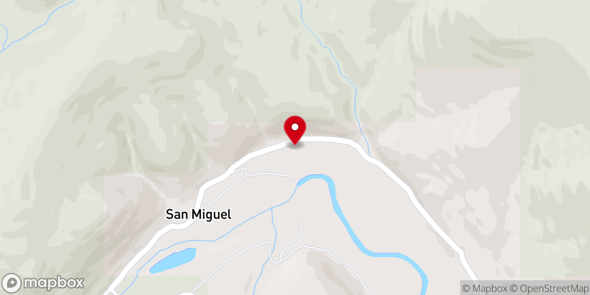 Map showing location of Chapel of Archangel Michael (San Miguel Arcangel)