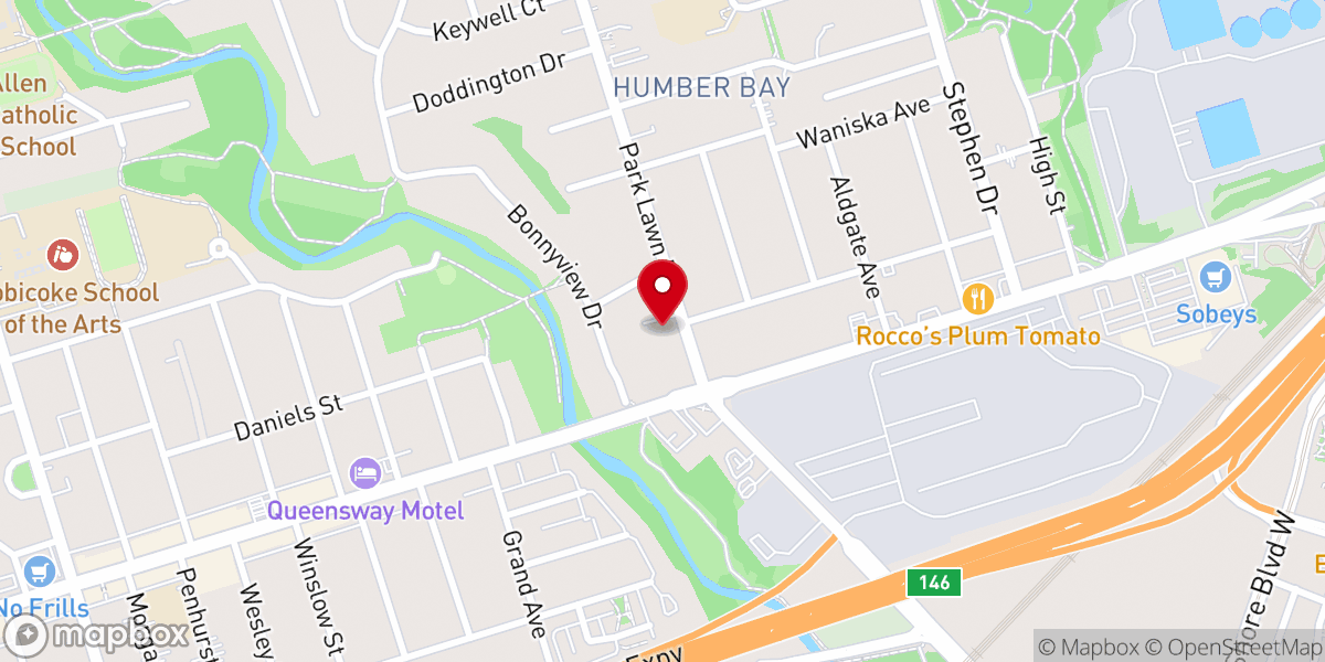 Map showing location of Christ Church St. James Anglican Church