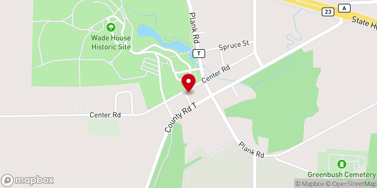 Map showing location of New Hope United Methodist Church Greenbush