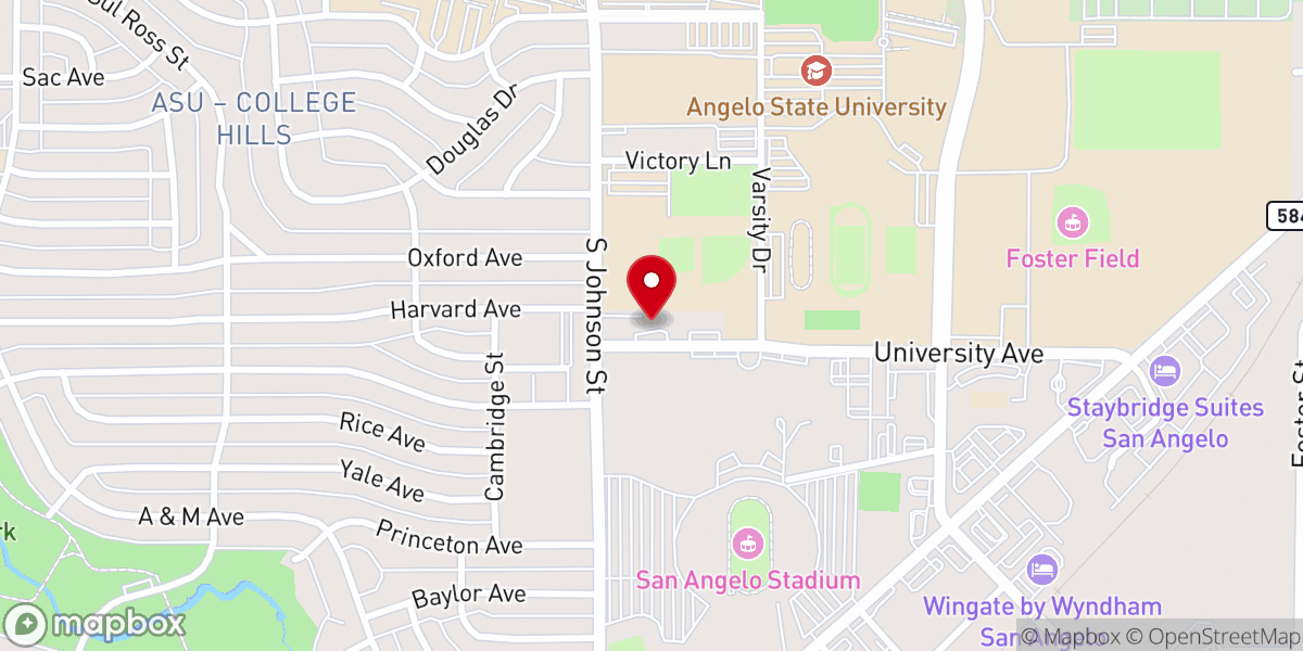 Map showing location of St Mark Presbyterian Church