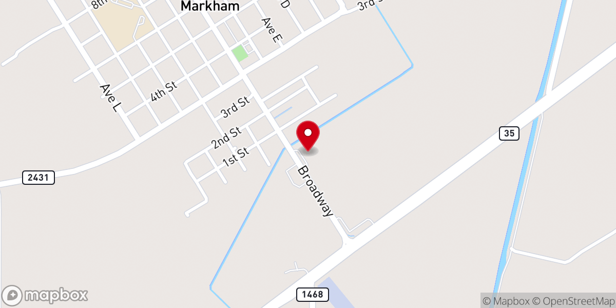 Map showing location of St. Robert Mission Church