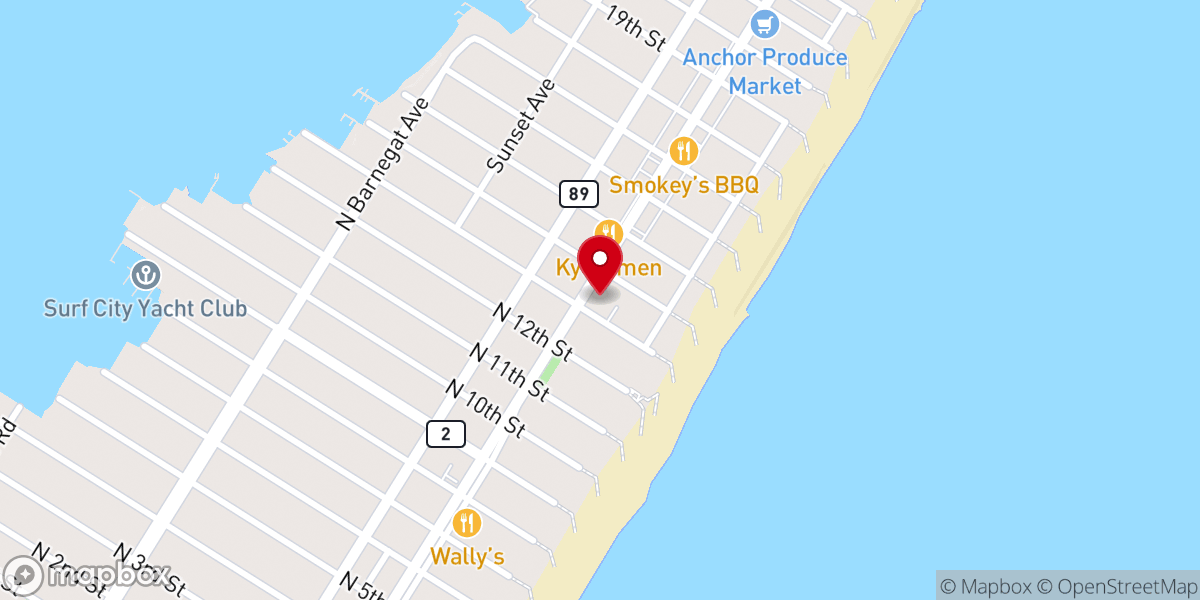 Map showing location of St. Thomas of Villanova Church
