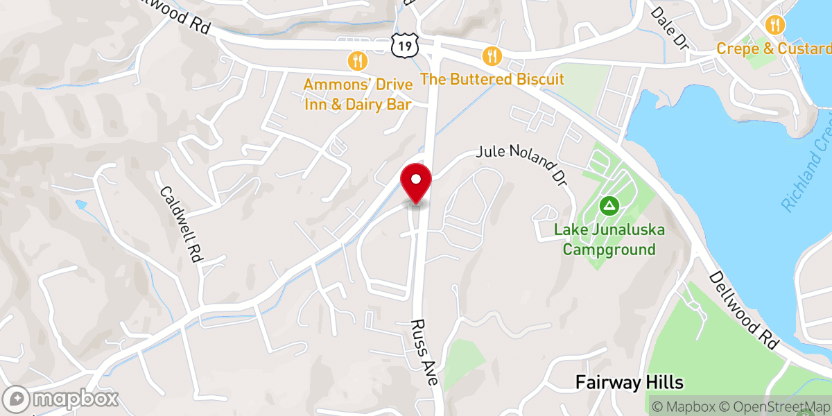 Map showing location of Calvary Road Baptist Church (Office)