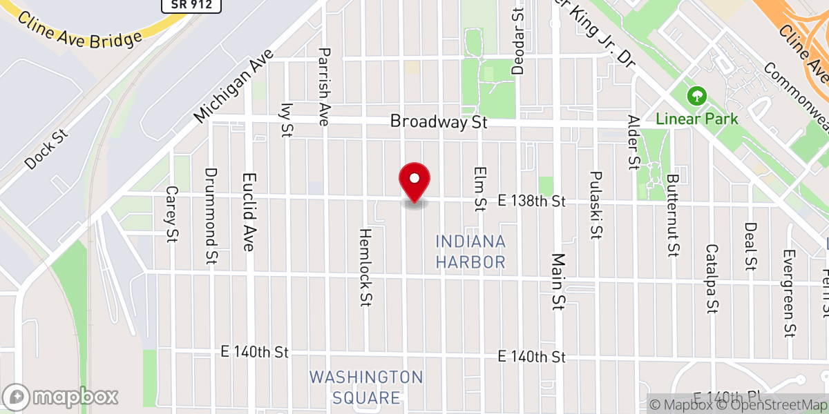Map showing location of Grace City Church