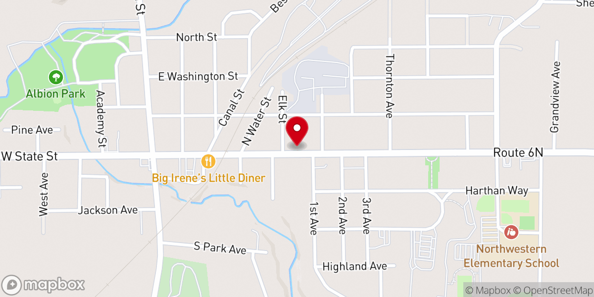 Map showing location of St. Lawrence Faith Formation