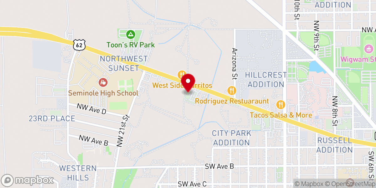 Map showing location of Day Spring Church