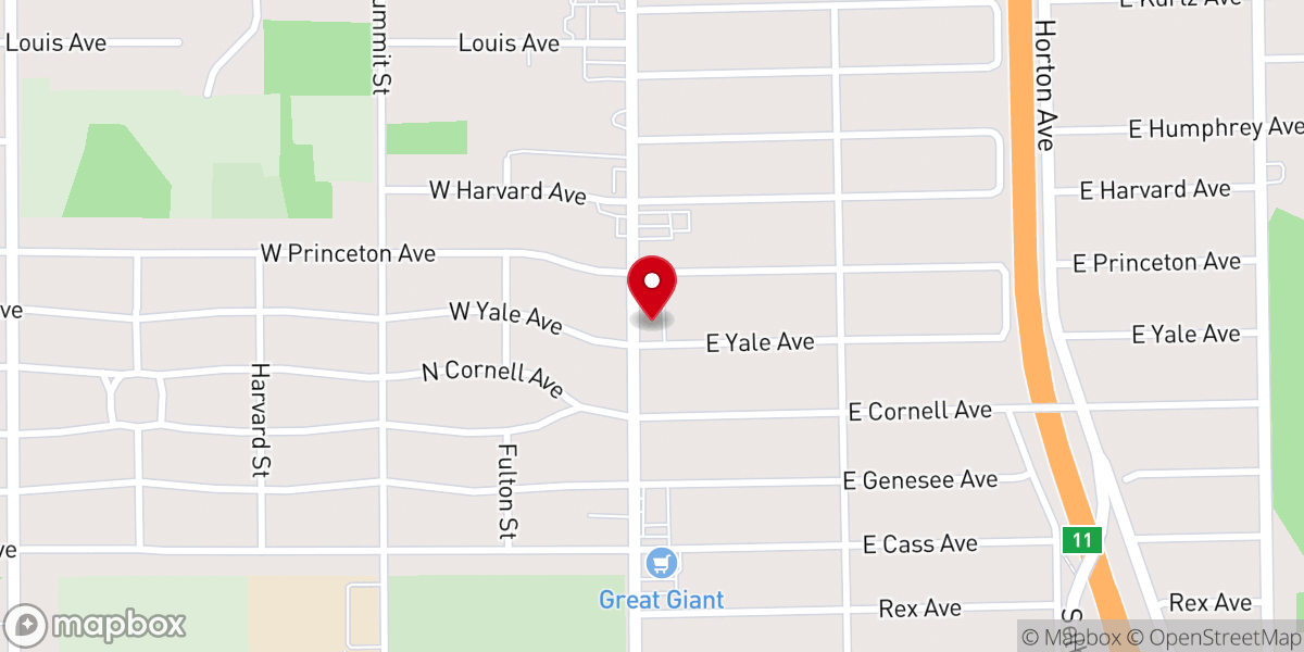 Map showing location of The Rock Ministries
