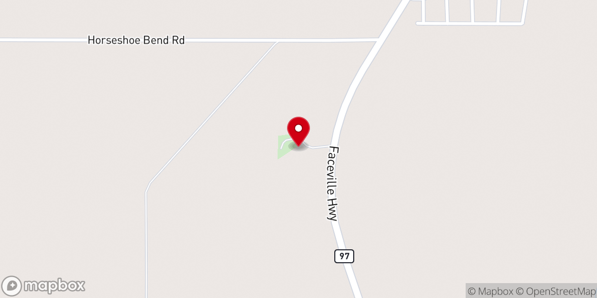 Map showing location of Mount Zion Church
