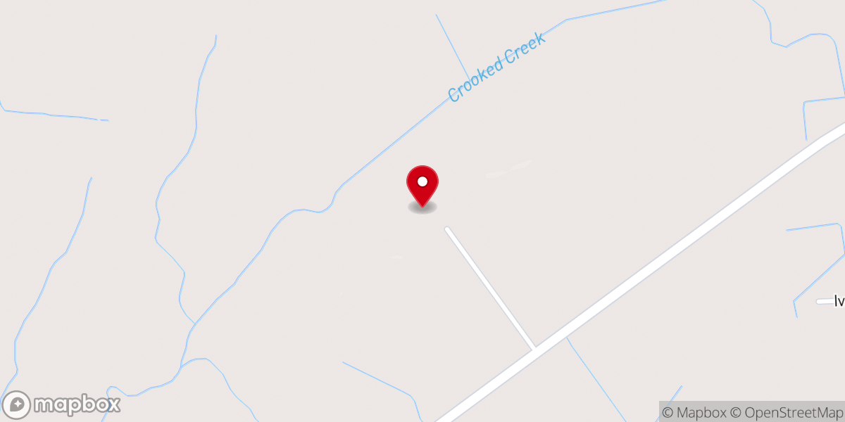 Map showing location of Shiloh Church