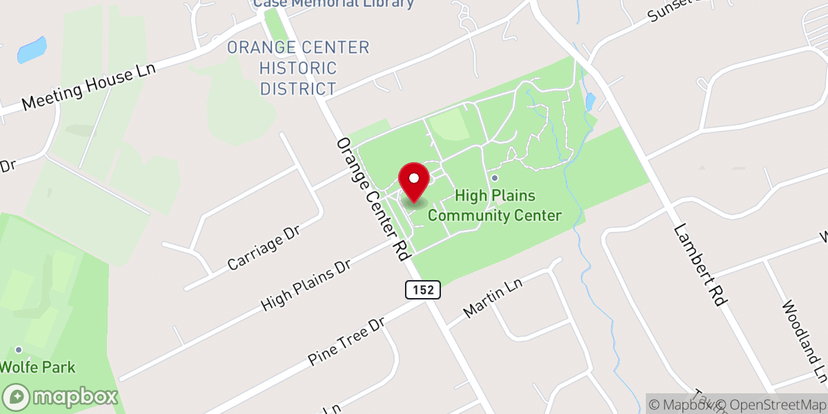 Map showing location of High Plains Community Center