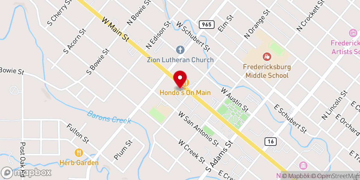 Map showing location of St Mary's Parish Office