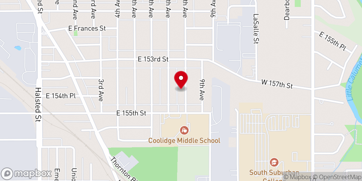 Map showing location of Mount Zion Missionary Baptist Church
