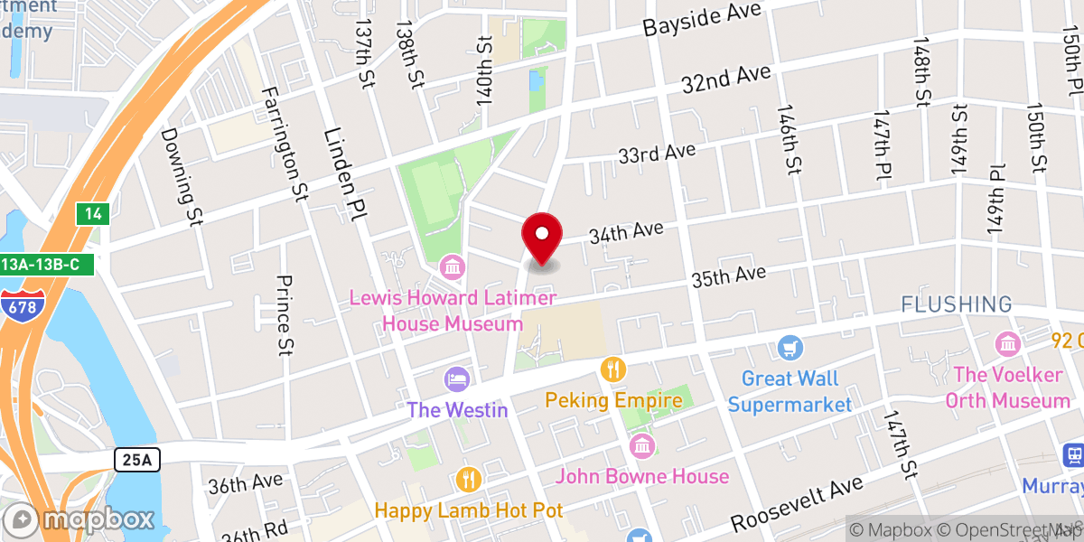 Map showing location of St John Vianney Roman Catholic Church