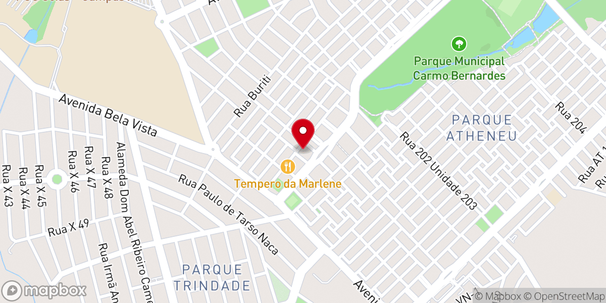 Map showing location of Igreja Batista Vida Nova em celulas